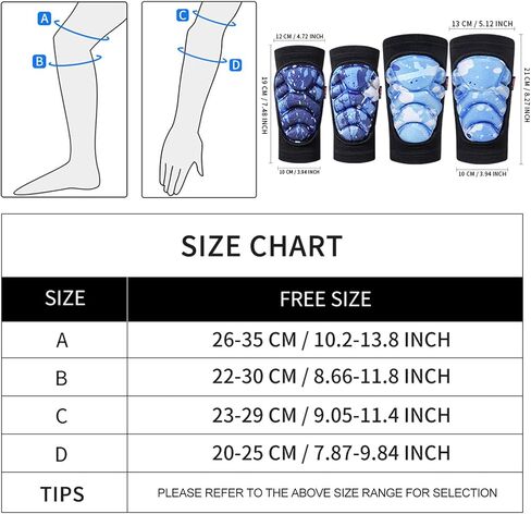 Kids Soft Knee Pads Elbow Pads Protective Gear Set for Volleyball Skateboard Knee Elbow Sleeve Elbowpads Boys Girls in Saudi Arabia