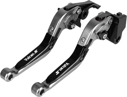 Brake & Clutch Levers Set Foldable Extendable CNC for Vulcan S 650 2015-2022 Black in Saudi Arabia