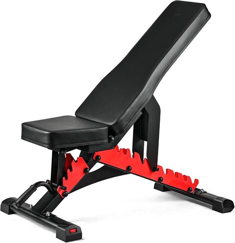 مقعد رفع الأثقال، مقاعد تدريب القوة شديدة التحمل وقابلة للتعديل لتمرين الجسم بالكامل، مقعد صالة الألعاب الرياضية متعدد الأغراض وقابل للطي ومنحدر in Kuwait