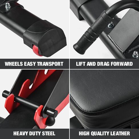 مقعد رفع الأثقال، مقاعد تدريب القوة شديدة التحمل وقابلة للتعديل لتمرين الجسم بالكامل، مقعد صالة الألعاب الرياضية متعدد الأغراض وقابل للطي ومنحدر in Kuwait