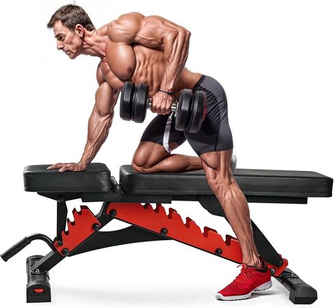 مقعد رفع الأثقال، مقاعد تدريب القوة شديدة التحمل وقابلة للتعديل لتمرين الجسم بالكامل، مقعد صالة الألعاب الرياضية متعدد الأغراض وقابل للطي ومنحدر in Kuwait