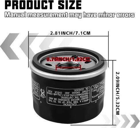 فلتر زيت لياماها رابتور 660 660R YFM660R 2001-2005 Vstar 1300 XVS1300 2007-2012 Kymco MXU 700i Kymco Xciting 500 Kodiak 700 YFM700 2016-2017 Grizzly 700 2016-2017 Nytro RS90 ن in Saudi Arabia