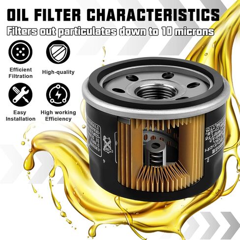 فلتر زيت لياماها رابتور 660 660R YFM660R 2001-2005 Vstar 1300 XVS1300 2007-2012 Kymco MXU 700i Kymco Xciting 500 Kodiak 700 YFM700 2016-2017 Grizzly 700 2016-2017 Nytro RS90 ن in Saudi Arabia