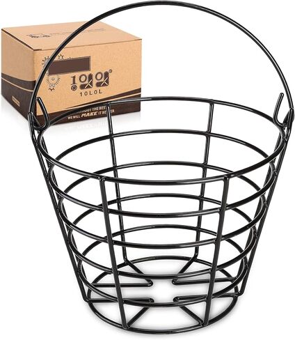Golf Ball Baskets Metal Range 1 Pack for Men, Golf Ball Bucket with Handle for Kids, Golfball Container, Holds 50 Balls x 1 (Golf Balls are Excluded) in Kuwait