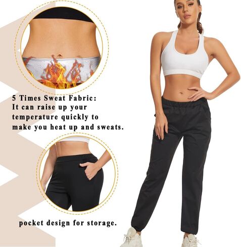 SEXYWG النساء مدرب خصر ساونا السراويل عالية الخصر التخسيس يغطي الرجل النيوبرين فقدان الوزن تجريب محدد شكل الجسم in Kuwait
