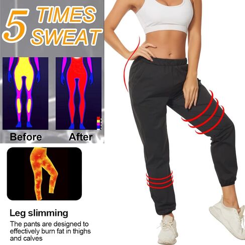 SEXYWG النساء مدرب خصر ساونا السراويل عالية الخصر التخسيس يغطي الرجل النيوبرين فقدان الوزن تجريب محدد شكل الجسم in Kuwait