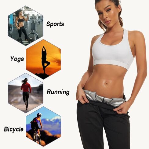 SEXYWG النساء مدرب خصر ساونا السراويل عالية الخصر التخسيس يغطي الرجل النيوبرين فقدان الوزن تجريب محدد شكل الجسم in Kuwait