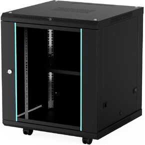 CableGeeker 12U Server Cabinet Wall Mount Rack Enclosure, Includes Lockable Door and Removable Side Panels, 19 Inch Server Rack 23.6" Depth(600mm), Fits All Your IT and AV Gear