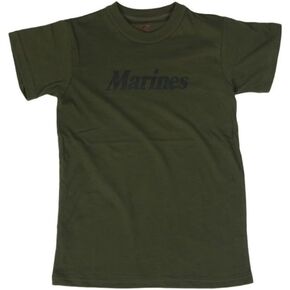 Kids Olive Drab Marines T-Shirt-MEDIUM