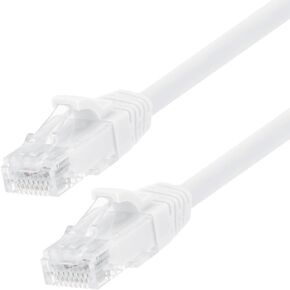 NavePoint Patch Cable, CAT6, UTP, 24AWG/7 * 0.18 MM, 0.5 Ft, 10 Pack, White