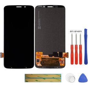 LCD Display Compatible with Motorola Moto Z3 Play XT1929-1 XT1929-3 XT1929-4 XT1929-5 XT1929-6 XT1929-6M XT1929-8 XT1929-15 XT1929-17 Touch Screen Display + Tools (Black)