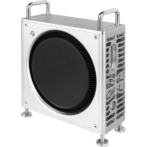 Geekria Computer Chassis Stand ، حالة هيكل الألومنيوم ، متوافق مع Apple 2024 MAC Mini Desktop Computer ، 2024 MAC MINI M4 / M4 PRO STANT - Accessories (Silver)