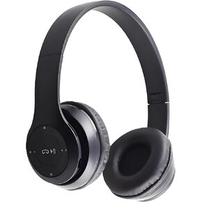Upgraded Hybrid Noise Cancelling Headphones Over Ear with Transparent Modes Wireless Bluetooth with Mic Soft-Earpads Deep Bass Hi-Fi Audio Comfortable Fit Long Playtime for Home Office Travel Black
