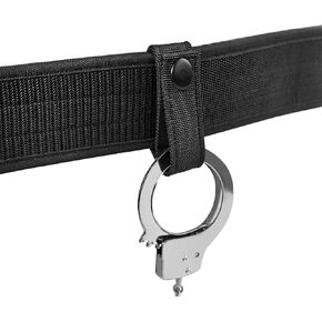 2Pcs Nylon Handcuff Strap, Nylon Handcuff Belt Holder with Metal Buckle, Handcuff Strap Holder for 1.75“/ 2"/ 2.25" Duty Belt