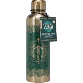 Paladone Tears of The Kingdom Official Licensed Zelda Metal Water Bottle, Gamer Fan Decor and Gift, Gaming Desk Accessory for All Ages, Collectors Drinkware