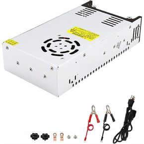 12V 600W DC Power Supply Switch, AC 110V-220V to DC 12V Converter, Adjustable Switch Transformer Power Converter for LED, CCTV, 3D Printer, Computer Project