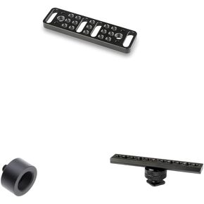 CAMVATE Multi-Function Mounting Plate + 1/4" Male to 5/8" Female + Standard NATO Safety Rail 105mm