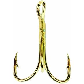 Eagle Claw 2x Treble Reg Shank Curved Point