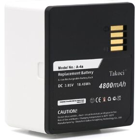 استبدال البطارية (2 عبوة) متوافقة مع Ar'lo Ultra و Ar'lo Ultra 4K UHD و Ultra +و VMA5400-10000S و VMS5140 ، الجزء رقم 308-10069-01 ، A-4A ، 3.85V 4800MAH / 18.48WH