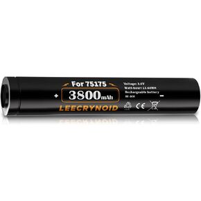 75175 Rechargeable Battery,3.6V 3800mA Ni-MH high Capacity Battery,Compatible with Streamlight Stinger 75525 75810 75375 75300 75500 76000 76300, PolyStinger, Pelican M9, FL126 Flashlight