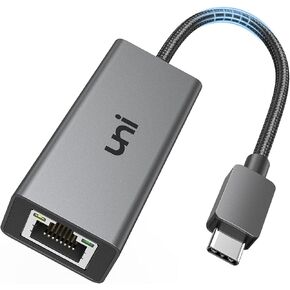 uni USB-C to Ethernet Adapter 2.5G Bundle with USB-C to Ethernet Adapter for Switch