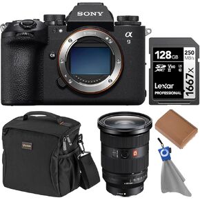 Sony Alpha a9 III Mirrorless Camera with FE 24-70mm f/2.8 GM II Lens, Bundle with 128GB Memory Card, Battery and Bag