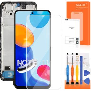 INCELL LCD for Xiaomi Redmi Note 11 Screen Replacement for 2201117TG LCD Display 2201117TI,2201117TY,2201117TL LCD Digitizer Touch Screen Assembly Repair Kits 6.43" with Frame