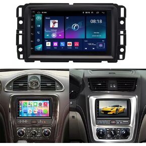 7 Android 14 Car Radio Stereo for GMC Acadia 2013-2017,for Chevrolet Traverse 2013-2017,for Buick Enclave 2013-2017 with Wireless & Wired Carplay,Built-in GPS WiFi DSP- 2GB +32GB