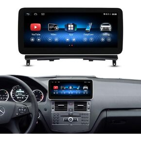 ZBARK10.25 Inch Android 13 Touchscreen for Mercedes Benz C Class W204 from 2008 to 2010 with NTG4.0 Support Wireless Carplay Android Auto Camera Mirrorlink