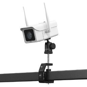 ATLI ATL3500 Dual Band Wi-Fi Construction Timelapse Camera 1080P APP Control Pre-Installed 128GB Card with C Clamp 1/4"-20 Stainless Steel Thread Screw Mount and 1/4" Screw Mini Tripod Ball Head