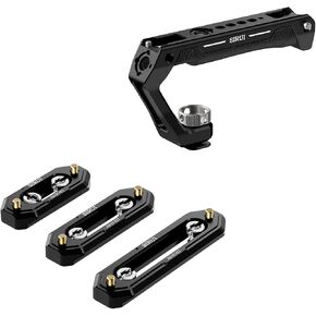 SIRUI Cold Shoe Mount Camera Top Handle and 3 Pack NATO Rail Set Bundle