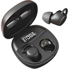 Sleep Earbuds,Sleep Earbuds for Side Sleepers with Digital Display,Mini Earplugs Side Sleep Comfortable Bluetooth Earphones (Black)