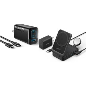 Anker MagGo Wireless Charging Station with Anker 67W USB C Charger