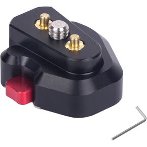 Came-TV Mini Quick Release Plate System with 1/4" Screw, Aluminum Quick Release Base Plate for Camera Tripod, Gimbal, Monopods, Video Monitors, Magic Arm, Flash Bracket, Camera Cages (61004)