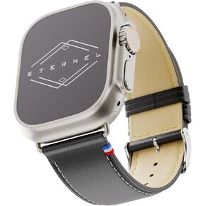 Eternel - , Watchband - Compatible with all Apple Watches - - Handmade in France - Vegetable tanning - lugs