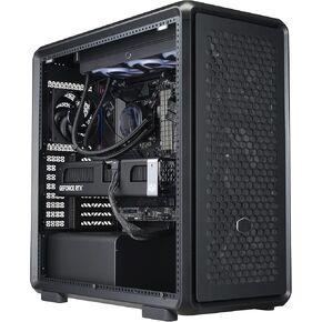 Cooler Master MasterFrame 600 Freeform FineMesh Airflow ATX Mid-Tower Case, Aluminum Frame, Magnetic Side Panels, Customizable Internal, 410mm GPU Max, 420mm AIO Max, Type C, Tempered Glass