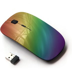 [ Optical 2.4G Wireless Mouse [ Rainbow Swirl ]