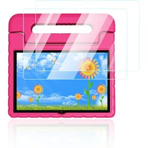 Screen Protector for VNEIMQN V10 Pink Tablet for Kids, 10 Inch Kids Tablet Android 13,Anti-Scratch 9H Hardness Touch Sensitive 2.5D Rounded Edges Bubble Free Easy to Install,2 Pack.