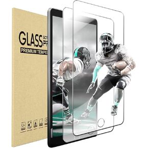ORIbox Screen Protector Compatible with iPad 6/5th Gen/iPad 9.7 inch (2018/2017) iPad Air/Air 2,Tempered Glass/Apple Pencil Compatible/Scratch Resistant/Bubble Free[2 Pack], transparent (ORIS001)