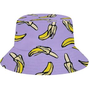 Fashion Funny Banana Men's Women's Bucket Hat Summer Vacation Travel Beach Sun Hat Packable Lightweight Outdoor Hat