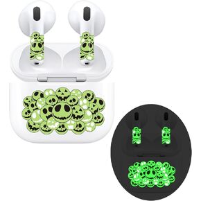 RockMax Glow-in-The-Dark AirPod 4 Skin, Custom Death Smile Wrap Sticker for Air Pods 4 Charging Case, Easy to Apply, Fun and Stylish AirPods 4 Accessories for Men & Women