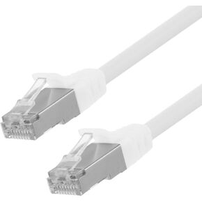 NavePoint Ethernet Patch Cable CAT6, F/UTP, 26AWG, 1 Ft, 5 Pack, White