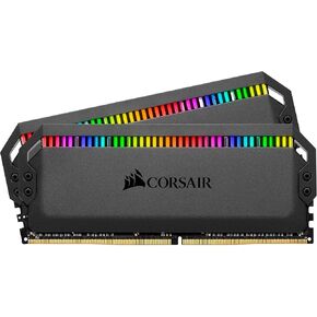 Corsair DOMINATOR PLATINUM RGB 16GB (2x8GB) DDR4 4000MHz C18 AMD Optimized Desktop Memory (12 Ultra-Bright CAPELLIX RGB LEDs, Patented Dual-Channel DHX Cooling Technology, Intel XMP 2.0 Support) Black