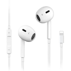 Wired Headphones for iPhone Earbuds Built-in Microphone & Volume Control Nosie Reduction Headsets Compatible with iPhone 14/Pro/Max/Plus/13/12/11/XR/XS/X/8/7/SE, Support All iOS Syste,Plug and Play