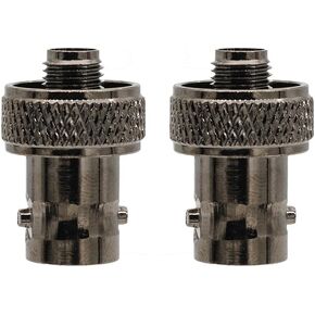 2pcs SMA Female to BNC Female Connector Low Loss for Baofeng UV-5R BF-888S Quansheng UV-K6 UV-5RPlus Ham Radio Convert Adapter Walkie Talkie RF SMA-F Antenna Adaptor (Siliver)