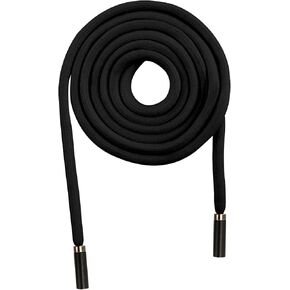 EKIND 2PCS 51 Inch Long Universal Drawstring Cords Replacement with 1PC Easy Threaders, Suitable for Sweatpants,Shorts,Hoodie String, Simple and Durable(Black + White Cord, Round Metal Head) in Kuwait