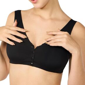 Front Closure Bras for Women, Wierless Bra, Seamless Sleep Bras, Full Coverage Comfortable Bras for Senior Women
