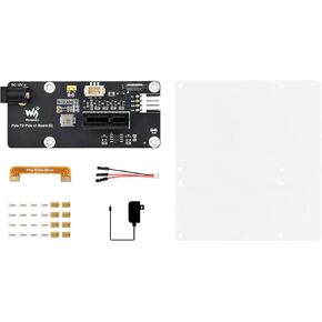 Waveshare PCIe FFC Connector to Standard PCIe x1 Slot Adapter Board, Support Raspberry Pi 5, Compatible with PCIe X1, X4, X8, and X16 Interface Devices