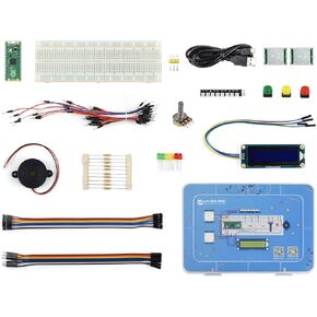 waveshare for Raspberry Pi Pico Basic Starter Kit with Rich Tutorials and Resources,Fast Getting Started with Raspberry Pi Pico and MicroPython Programming for Raspberry Pi Beginners