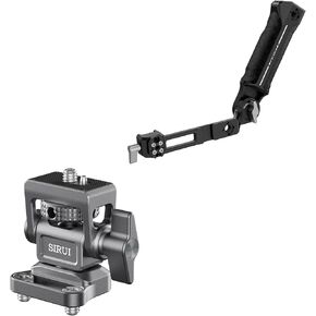 SIRUI Silicone Sling Handle for DJI RS 3 Mini, RS 3, RS 3 Pro, RS 2, RSC 2, Ronin-S Stabilizer and Field Monitor Bracket with Dual 1/4" Screws Mount Bundle